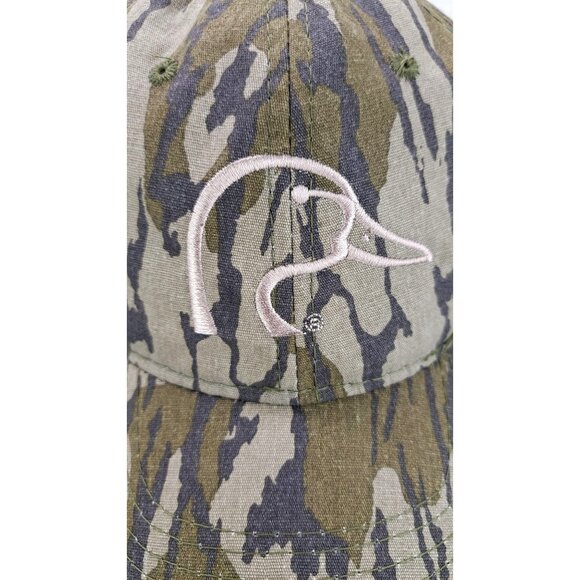 Ducks Unlimited Baseball Hat Mossy Oak Camo Bottomland Strapback Adjustable New - Picture 2 of 9